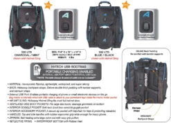 Athalon LTD Deluxe Everything USB Ski Boot Bag -ELAN Shop 332ATHLTDBB
