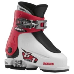 Roces IDEA Up Adjustable Youth Ski Boots | Size 16.0-18.5 -ELAN Shop RocesIDEAUp16.0 18.5WhiteRedBlack
