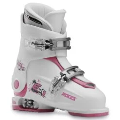 Roces IDEA Up Adjustable Youth Ski Boots | Size 19.0 - 22.0 MP -ELAN Shop RocesIDEAUp19.0 22.0 WhiteDeepPink