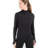 Terramar Cloud Nine 2.0 W-Half Zip Black 2 Terramar Cloud Nine 2.0 W-Half Zip Black -ELAN Shop W9172